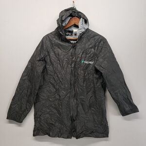 Frogg Toggs Youth Rain Suit Set Jacket Pants L/XL Charcoal Gray Waterproof Hood